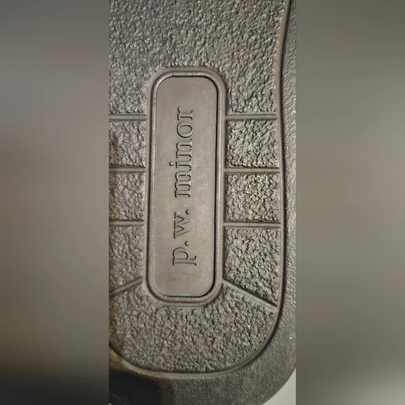 PW Minor Mens Shoes 9 Dark Brown Leather Velcro - Picture 10 of 12